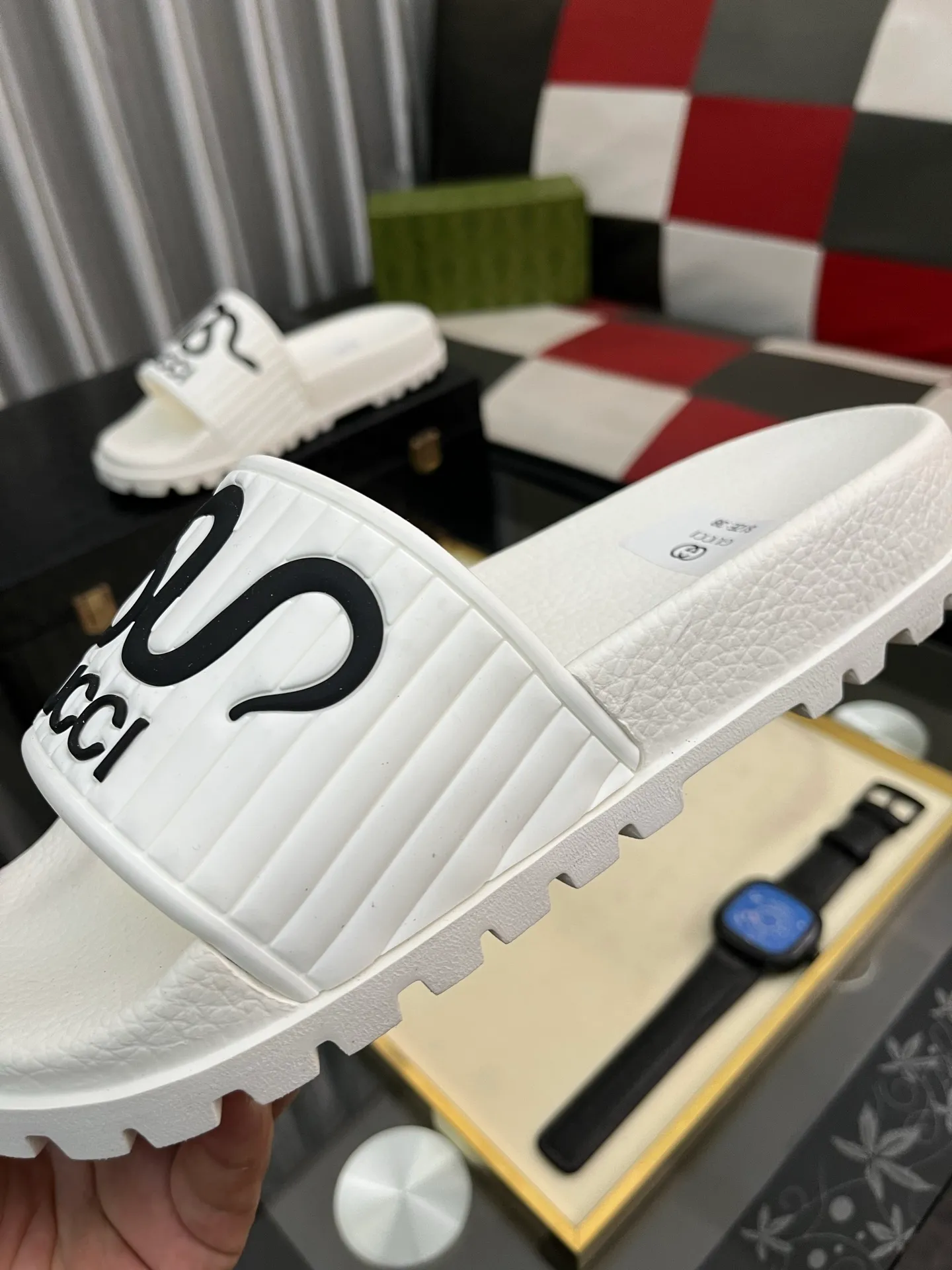Men's men's shoes💰260⌚️⌚️ＧＵＣＣＩ.Gucci.Official website 1:1 popular slippers hot sale! Original original material 🩴 SIZE: 38-46 (45.46 non-refundable)
